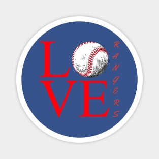 I LOVE TEXAS RANGERS Magnet